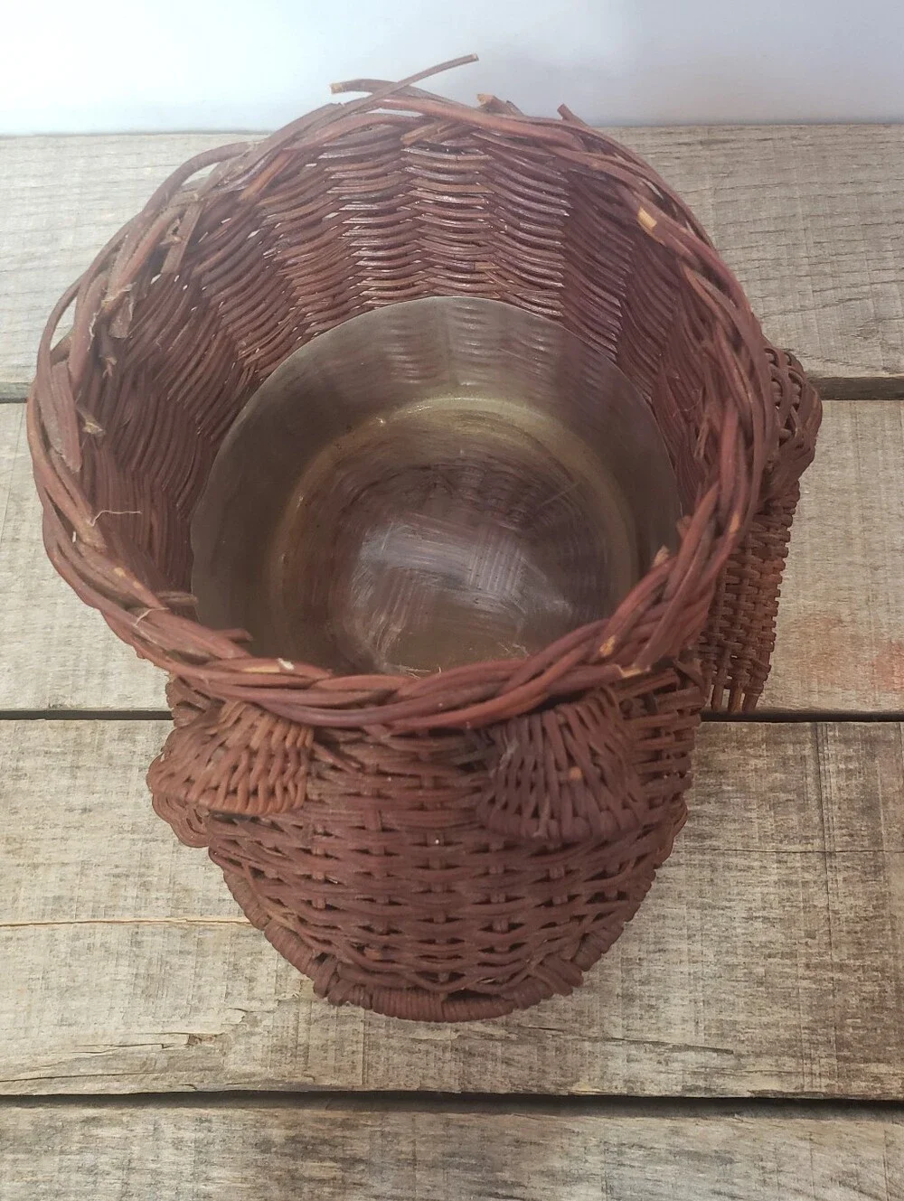 Set Of 3 VINTAGE BASKETS Frog & Geese/Ducks